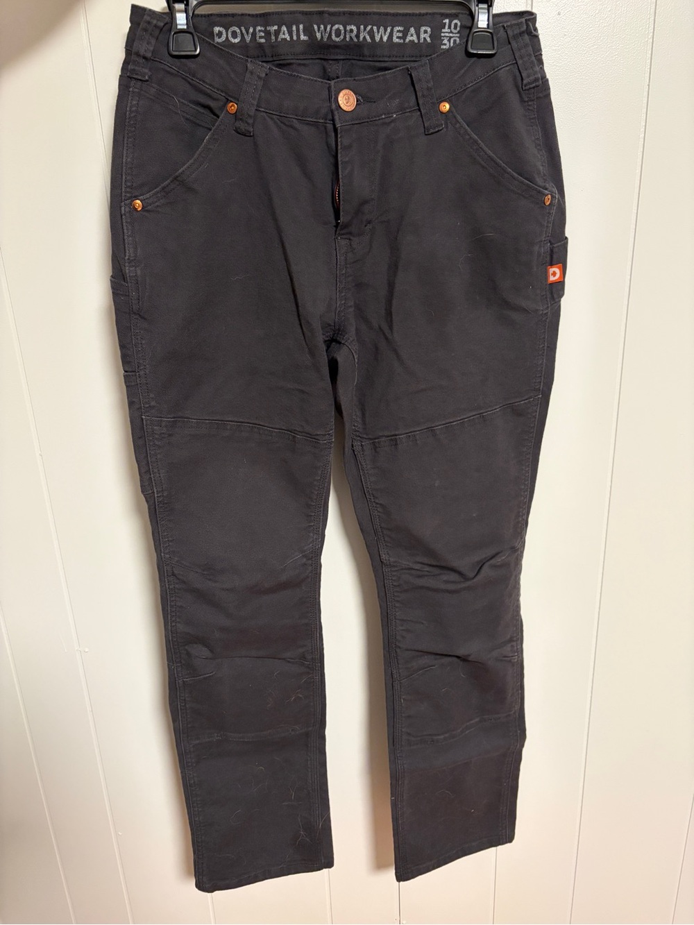 Dovetail Workwear Women’s Straight Leg Black Utility Pants